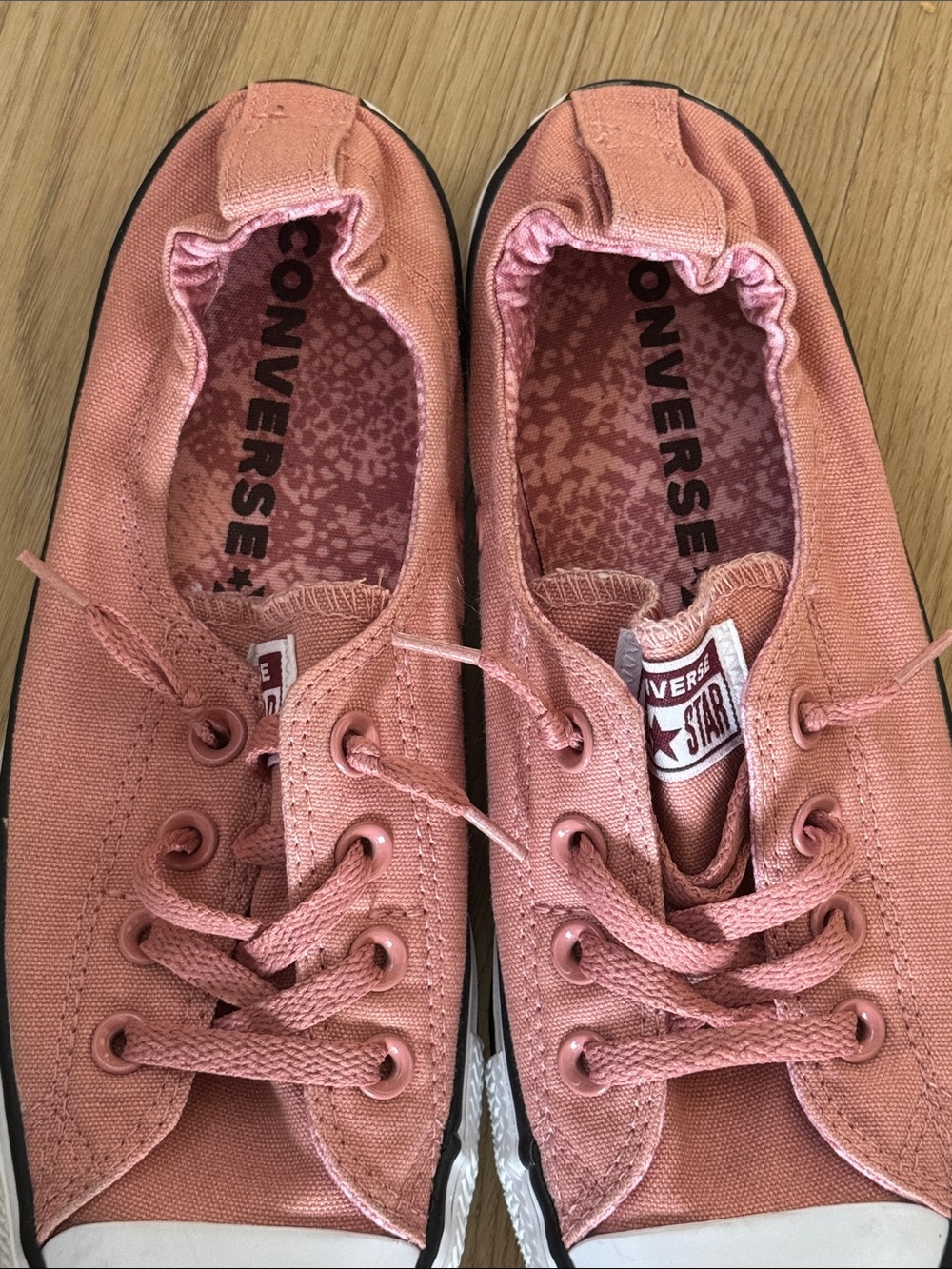 Converse Women’s Shoreline Soft Romantic Pink Canvas Slip On Chucks Size 8 - Picture 3 of 7